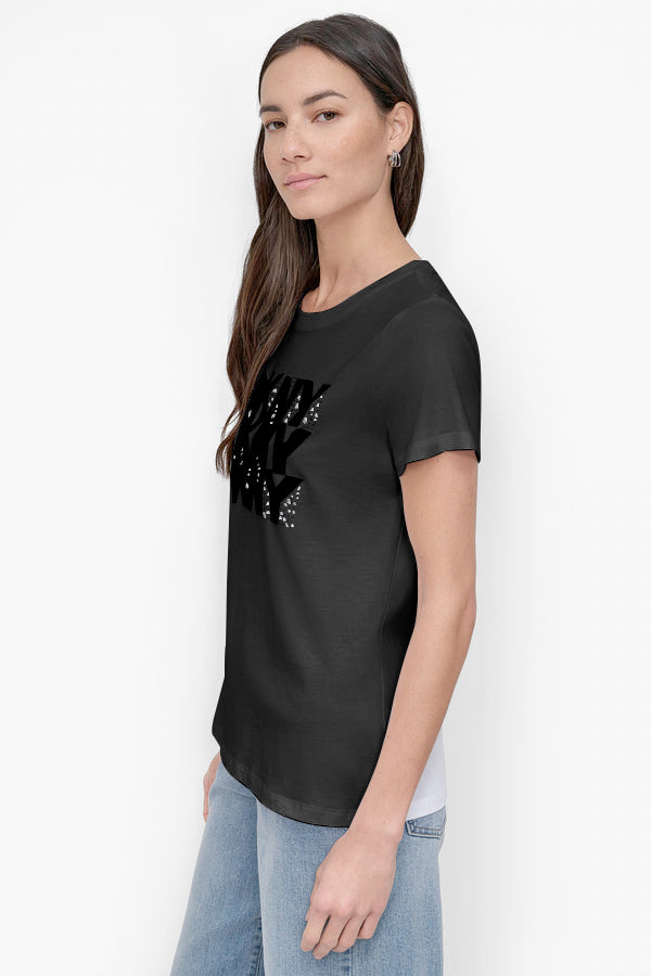 DKNY RHINESTONE TEE