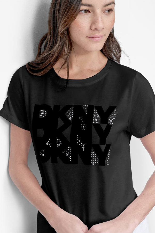 DKNY RHINESTONE TEE