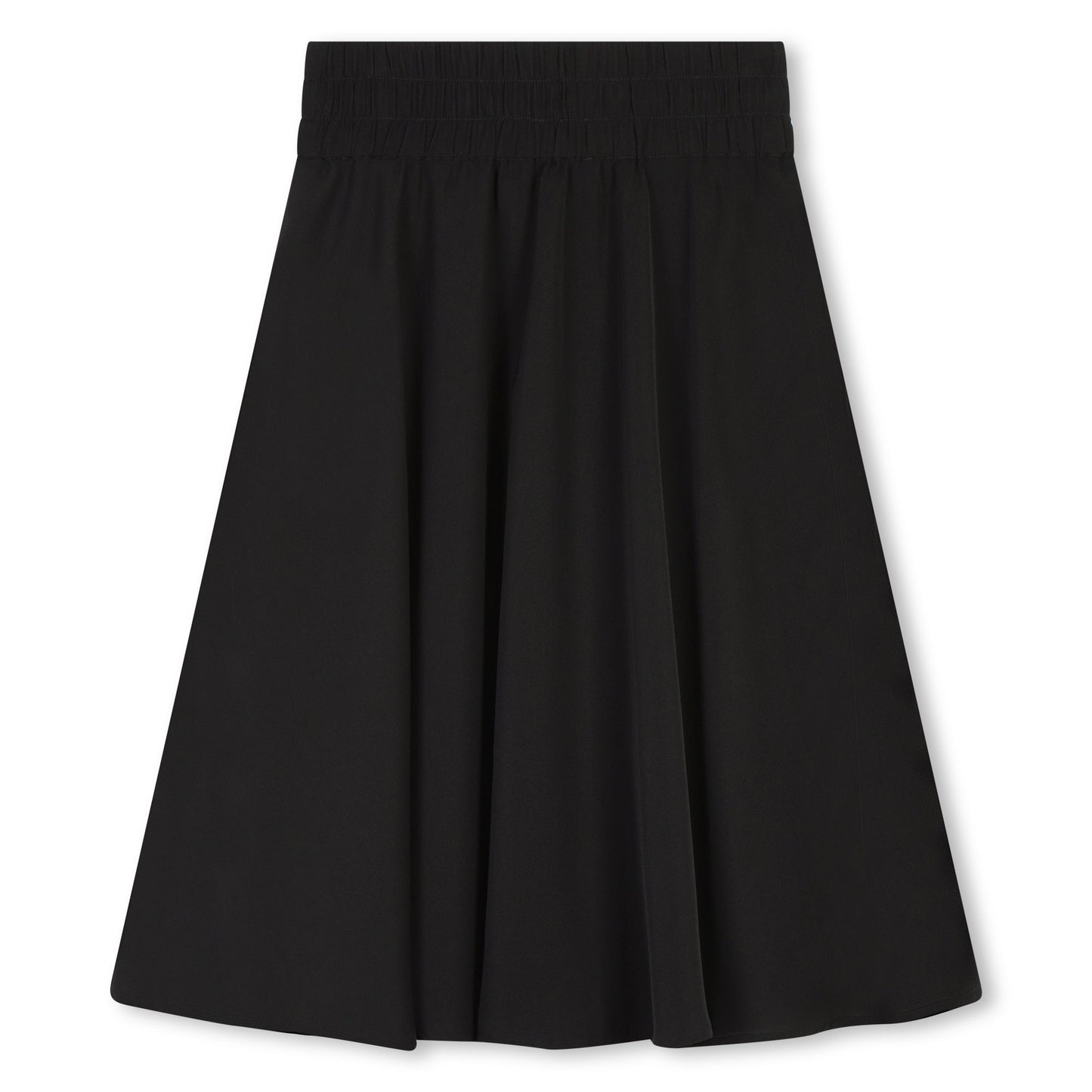 MIDI SKIRT WITH LOGO WAISTBAND