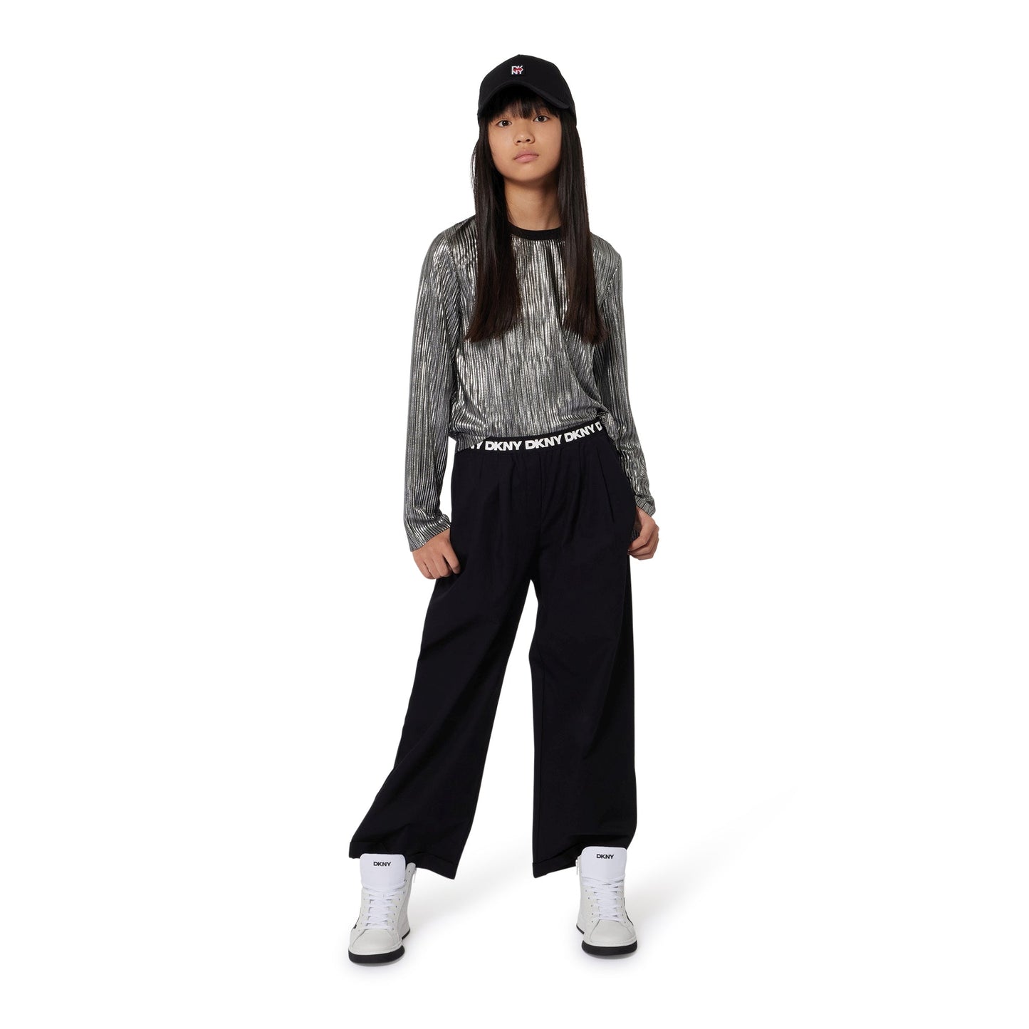 TROUSER WITH WAIST LOGO WAISTBAND