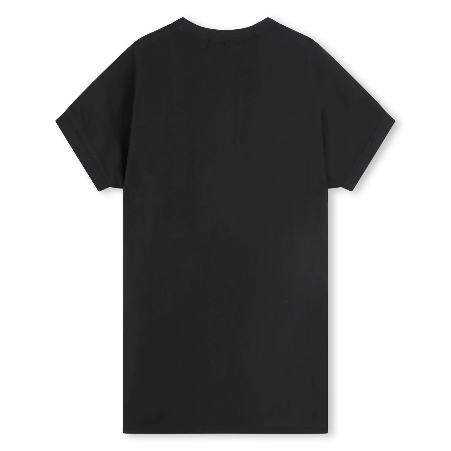 SMALL SLEEVE CREW NECK DRESS WITH LOGO