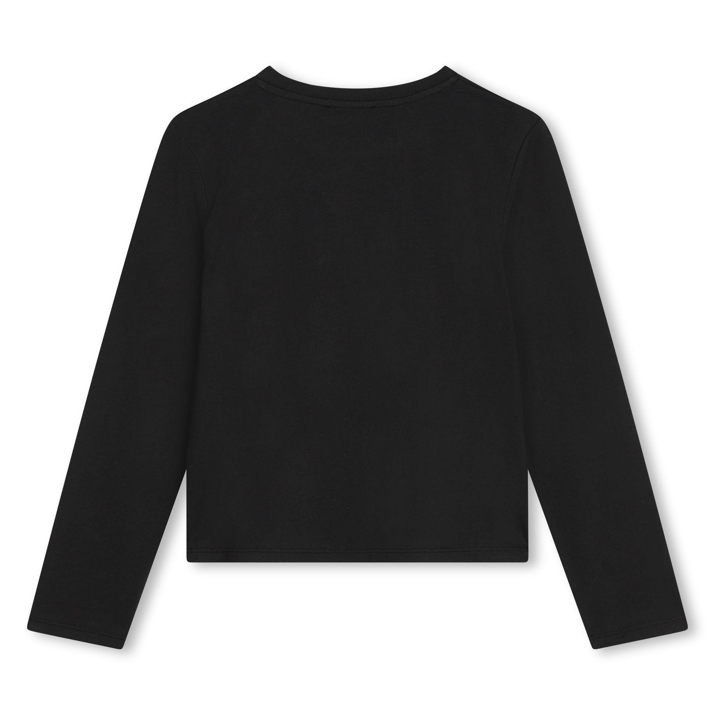 LONG SLEEVE CREW NECK TEE WITH LOGO
