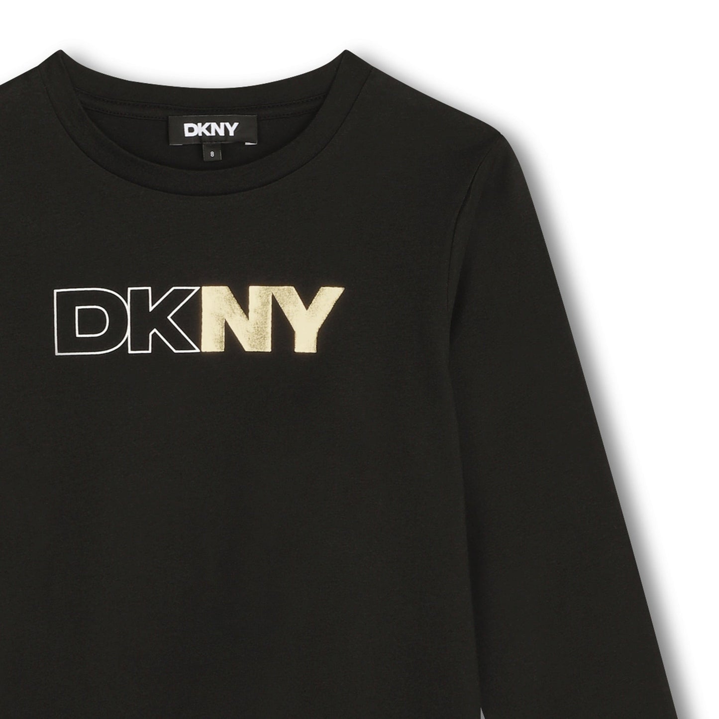 LONG SLEEVE CREW NECK TEE WITH LOGO