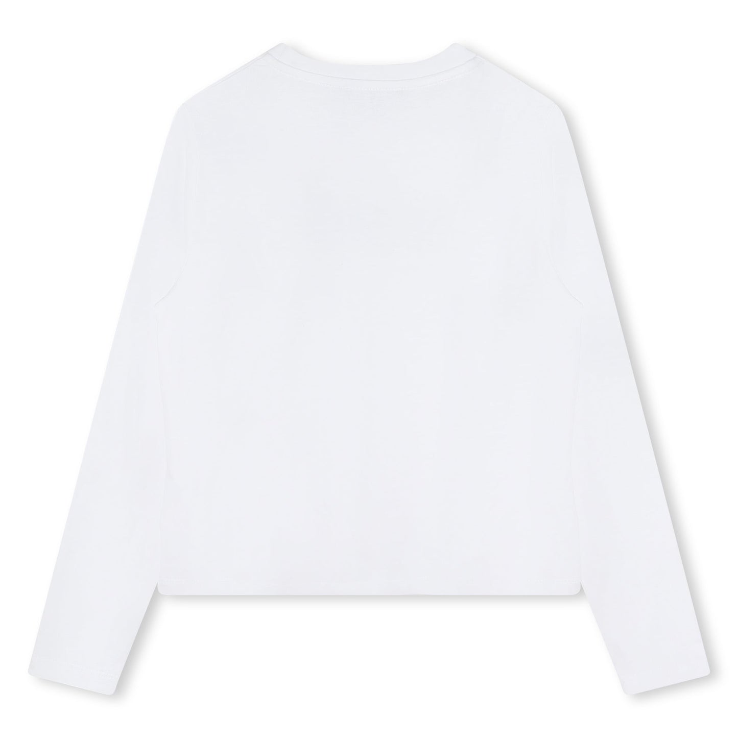 LONG SLEEVE CREW NECK TEE WITH LOGO