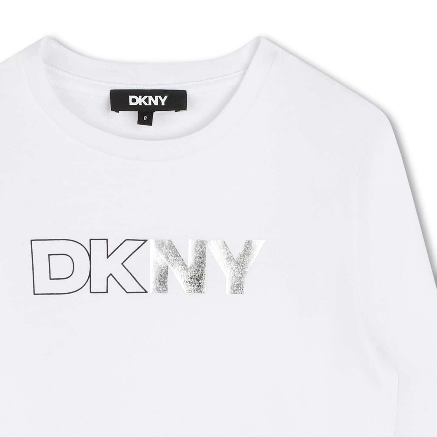 LONG SLEEVE CREW NECK TEE WITH LOGO