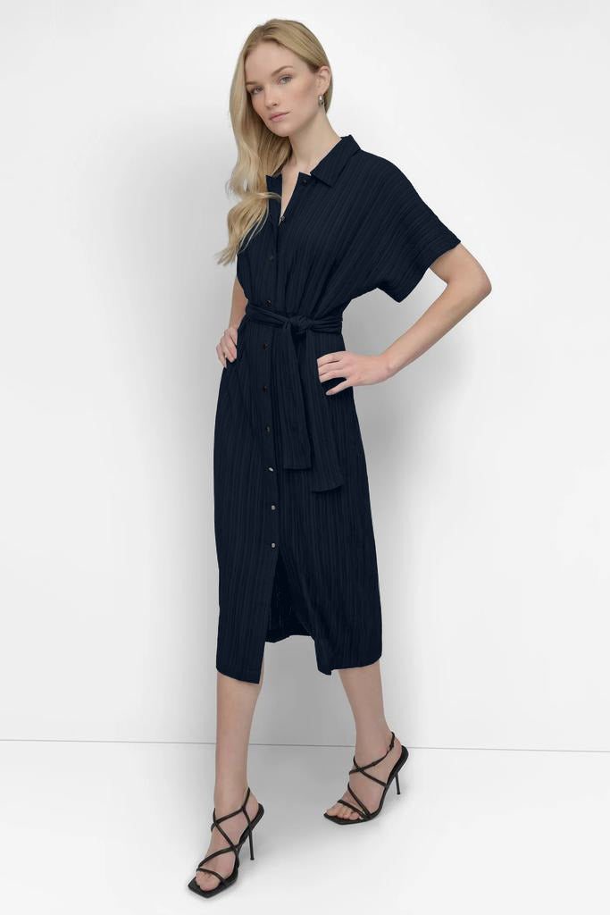 TIERED BUTTONED DOWN DRESS