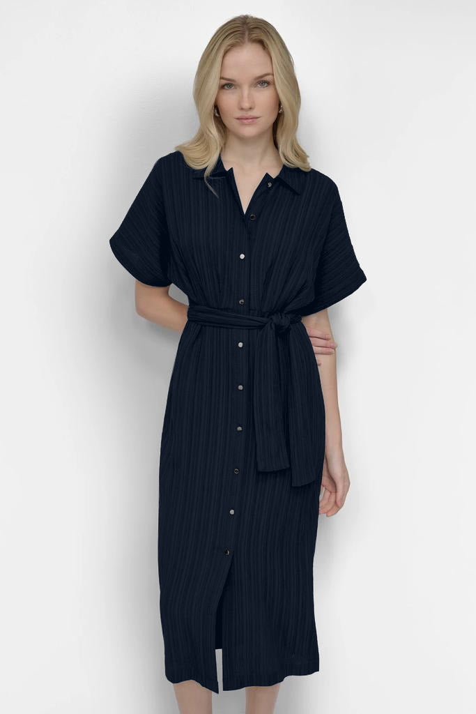 TIERED BUTTONED DOWN DRESS