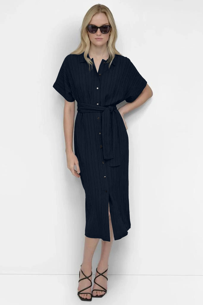 TIERED BUTTONED DOWN DRESS