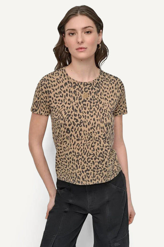 CHEETAH PRINT SHORT TEE
