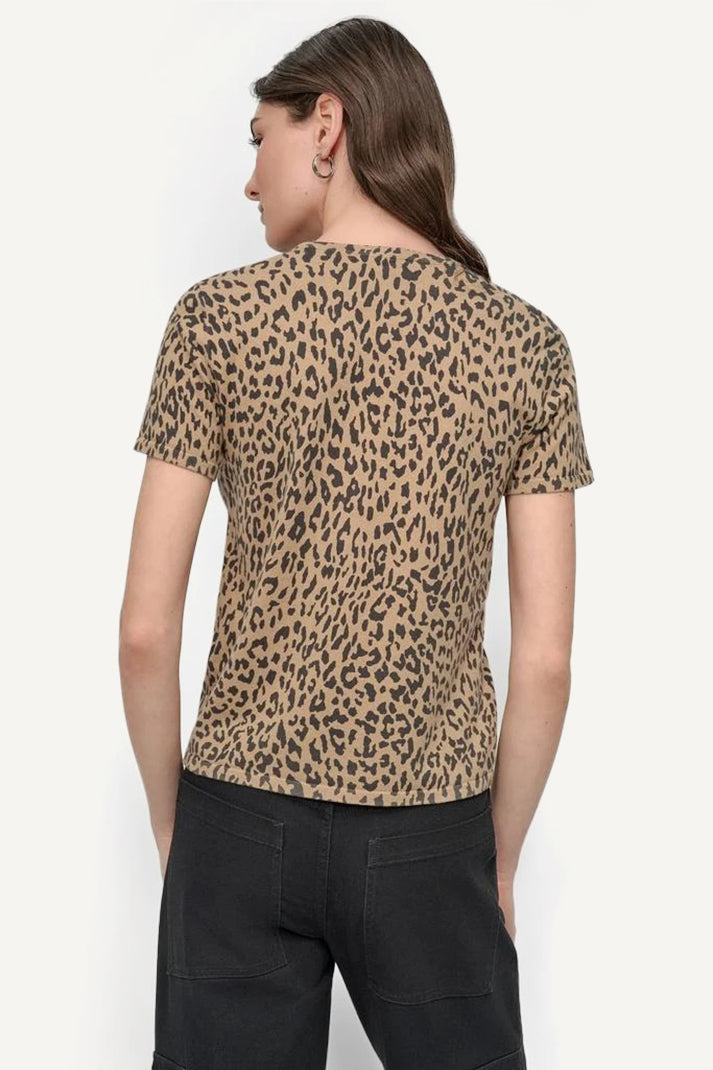 CHEETAH PRINT SHORT TEE