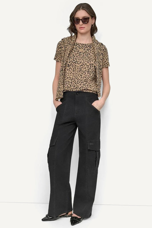 CHEETAH PRINT SHORT TEE