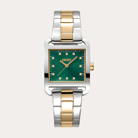 ساعة سيتي ميدي ثنائية اللون للنساء