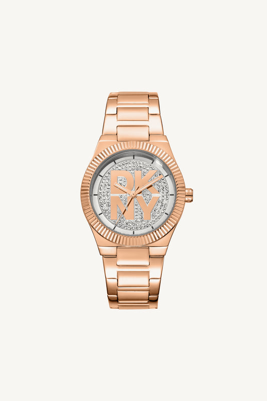 Women Logo Rose Gold Watch