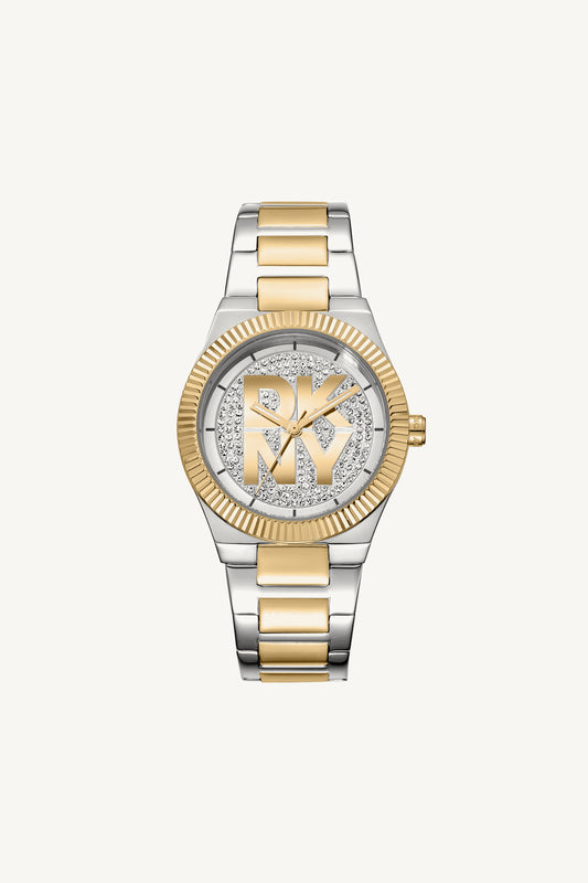 Women Logo Two Tone Watch