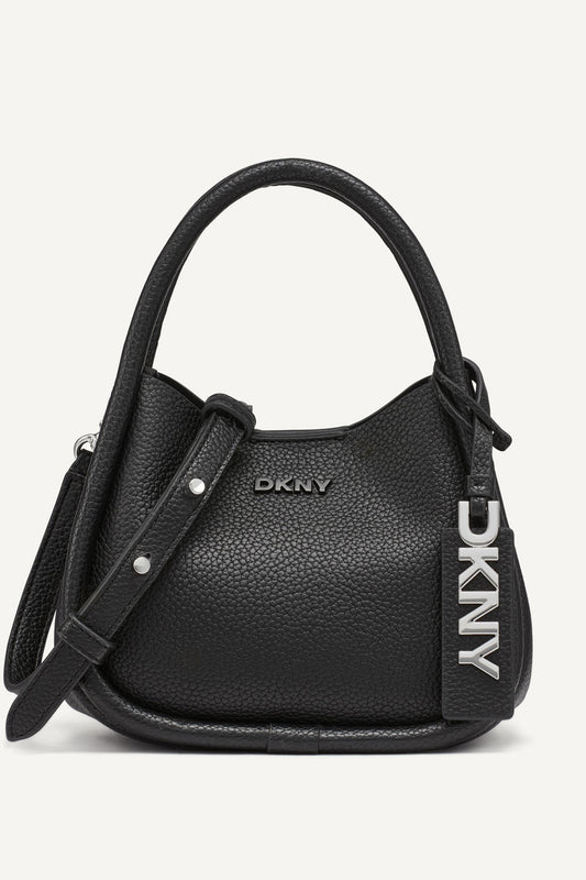 DKNY CAPRI HOBO CROSSBODY BAG BLACK