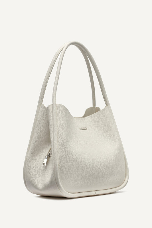 DKNY CAPRI LARGE HOBO BAG WHITE