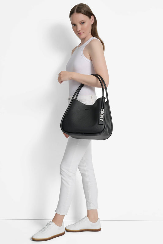 DKNY CAPRI LARGE HOBO BAG BLACK