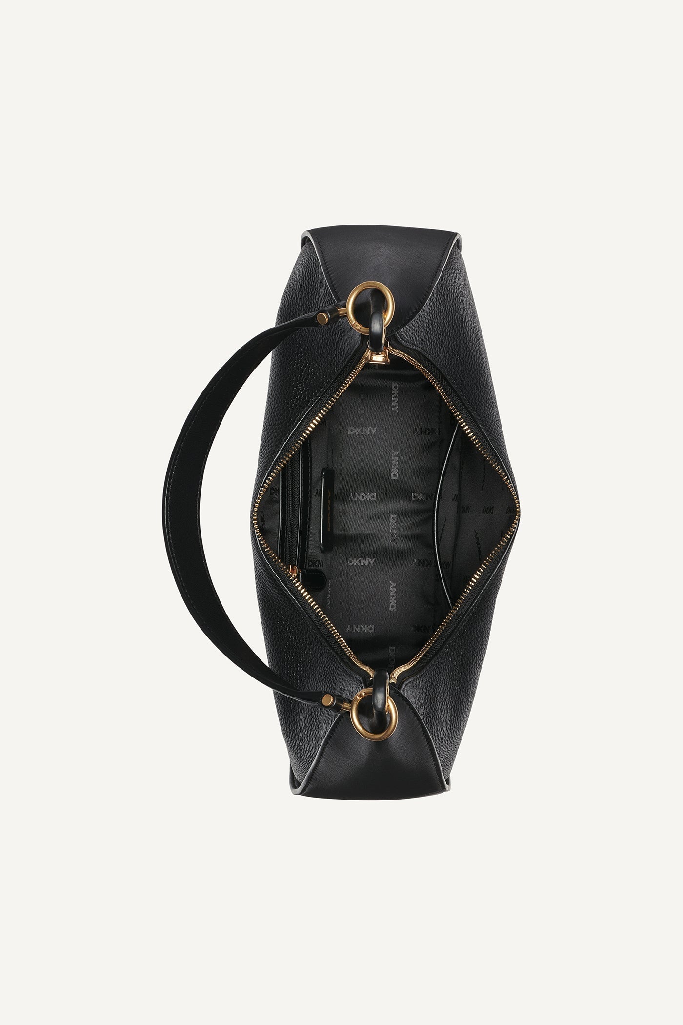 DKNY ABBY MEDIUM HOBO BAG BLACK