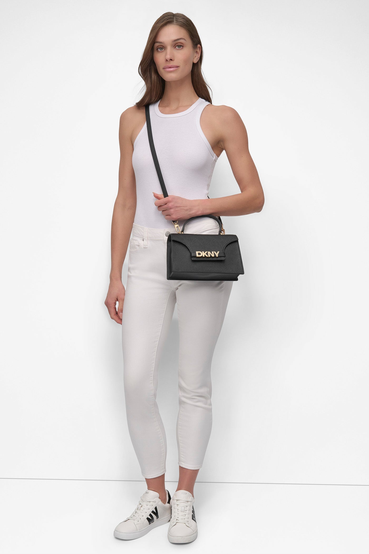 AVRIL TOP HANDLE MEDIUM FLAP CROSSBODY BAG
