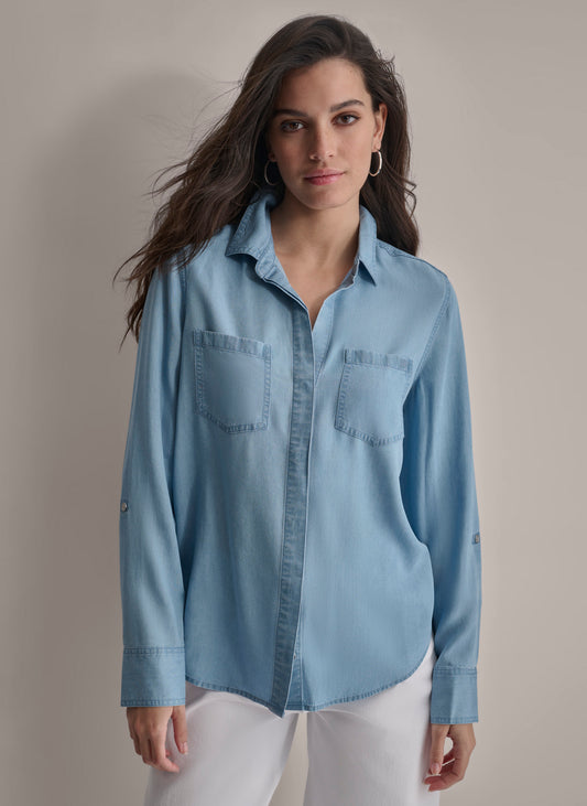 BUTTON FRONT SHIRT