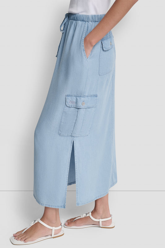 GARMENT DYE TIE WAIST