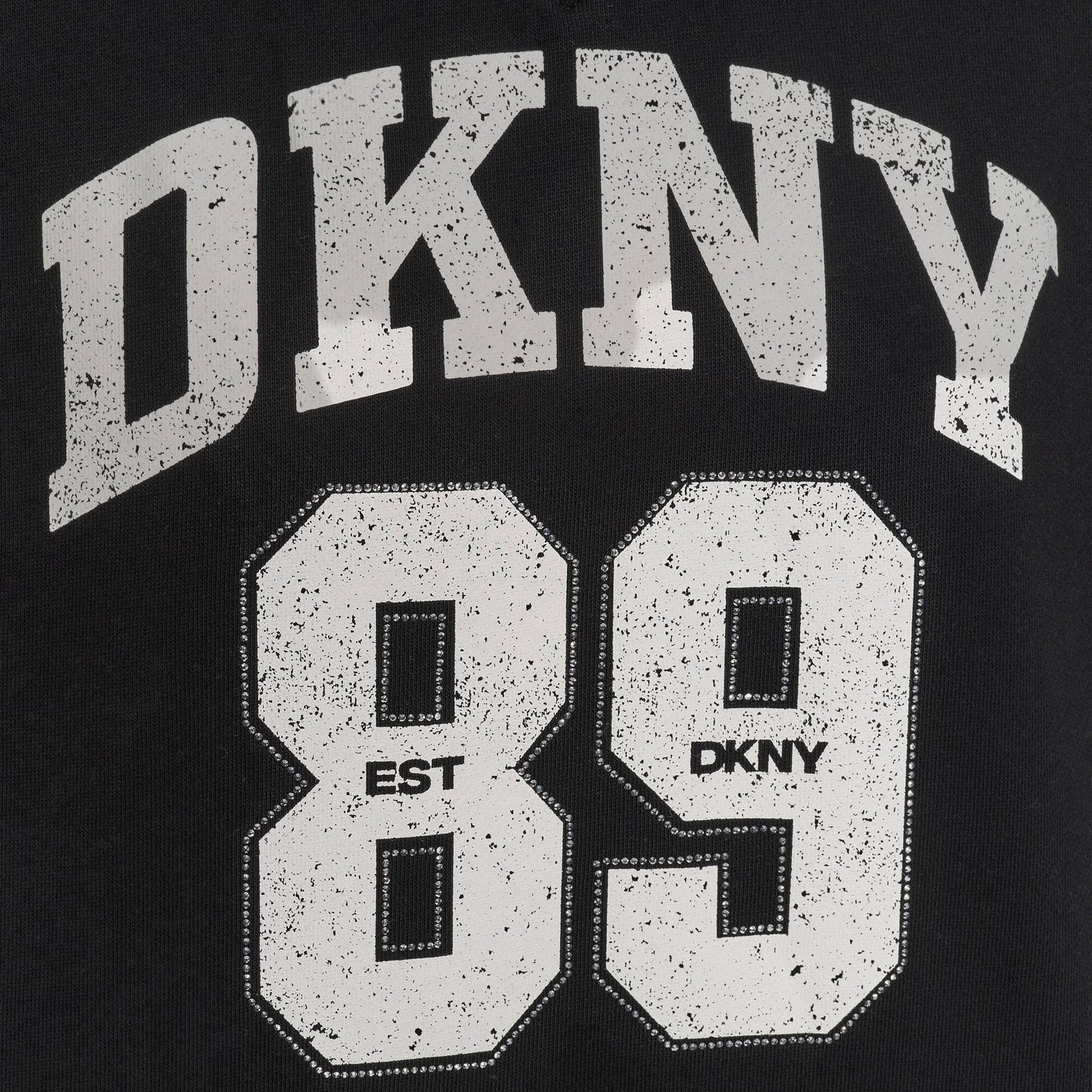 ARCHED DKNY 89 LOGO CREW PULLOVER