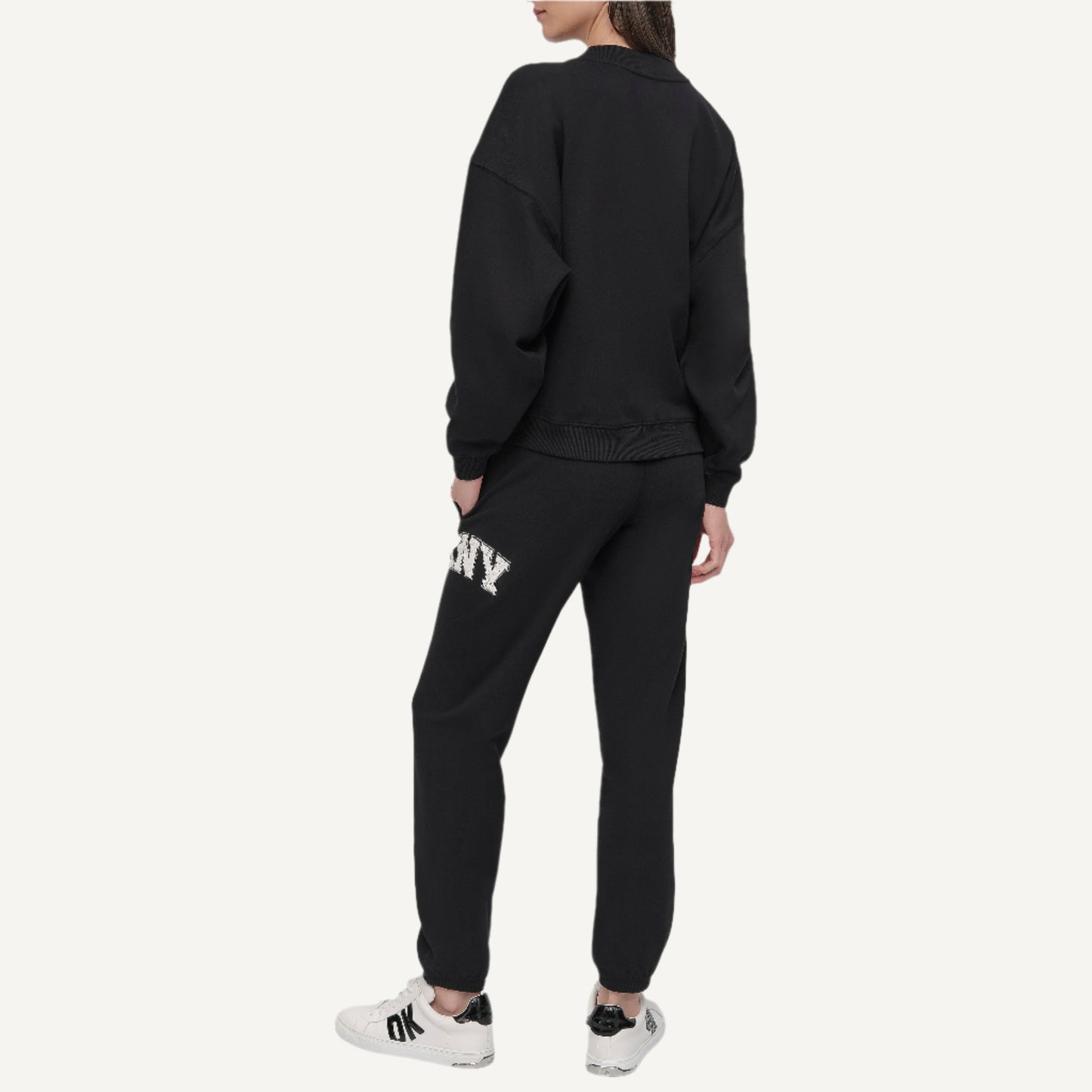 ARCHED DKNY 89 LOGO CREW PULLOVER