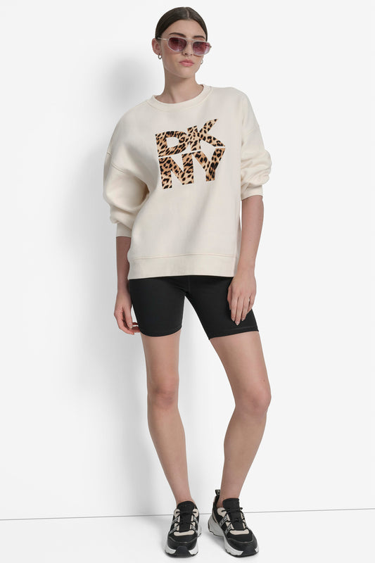 ANIMAL PRINT SWEATSHIRT