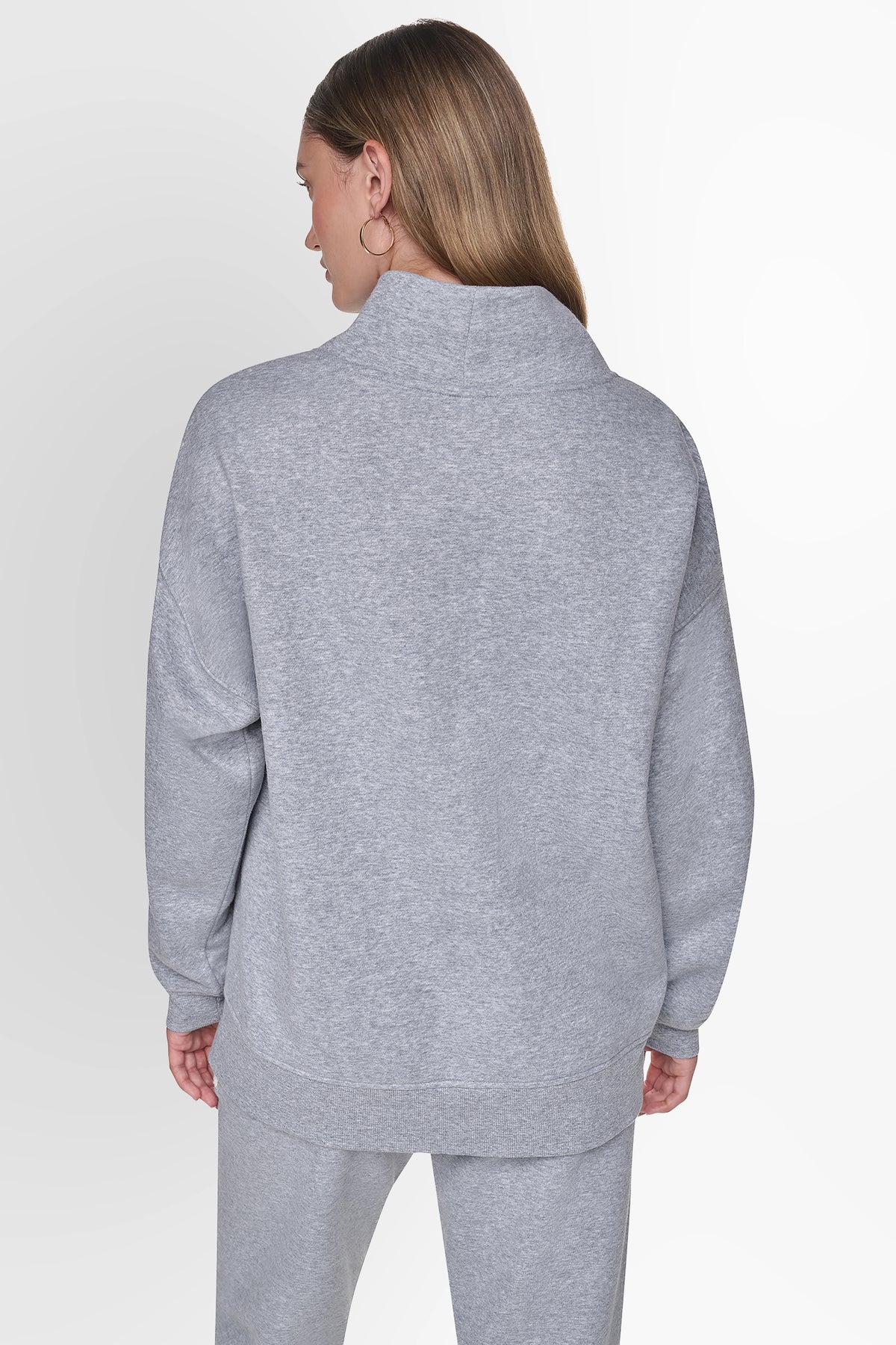 COWL NECK CHENILLE LOGO SWEATSHIRT