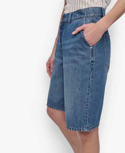 شورت برمودا من قماش الدنيم