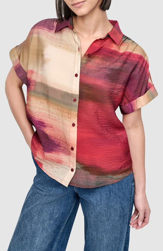 Short-Sleeved Printed Shirt