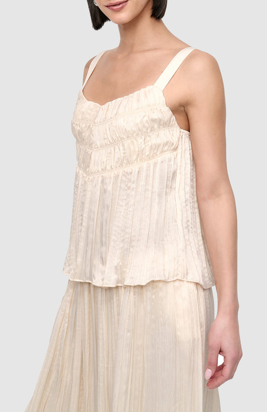 CRUSHED CREASE TANK TOP