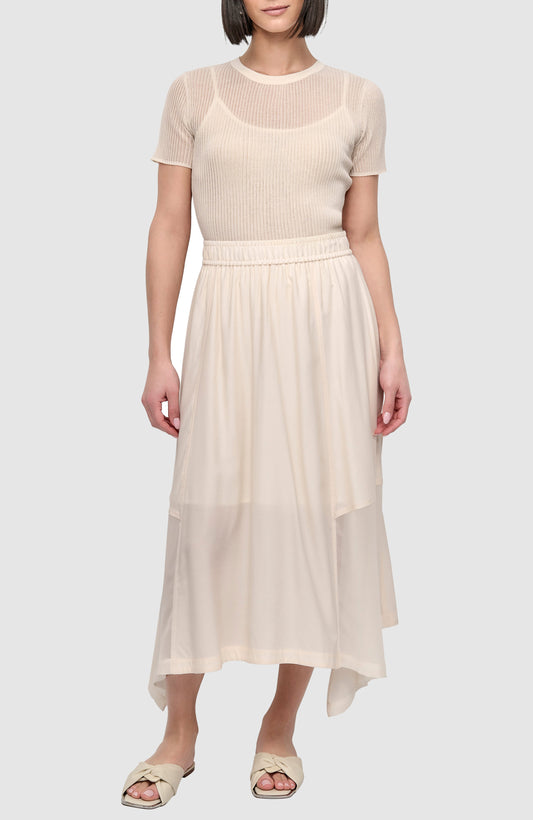 تنورة بحاشية منديلية