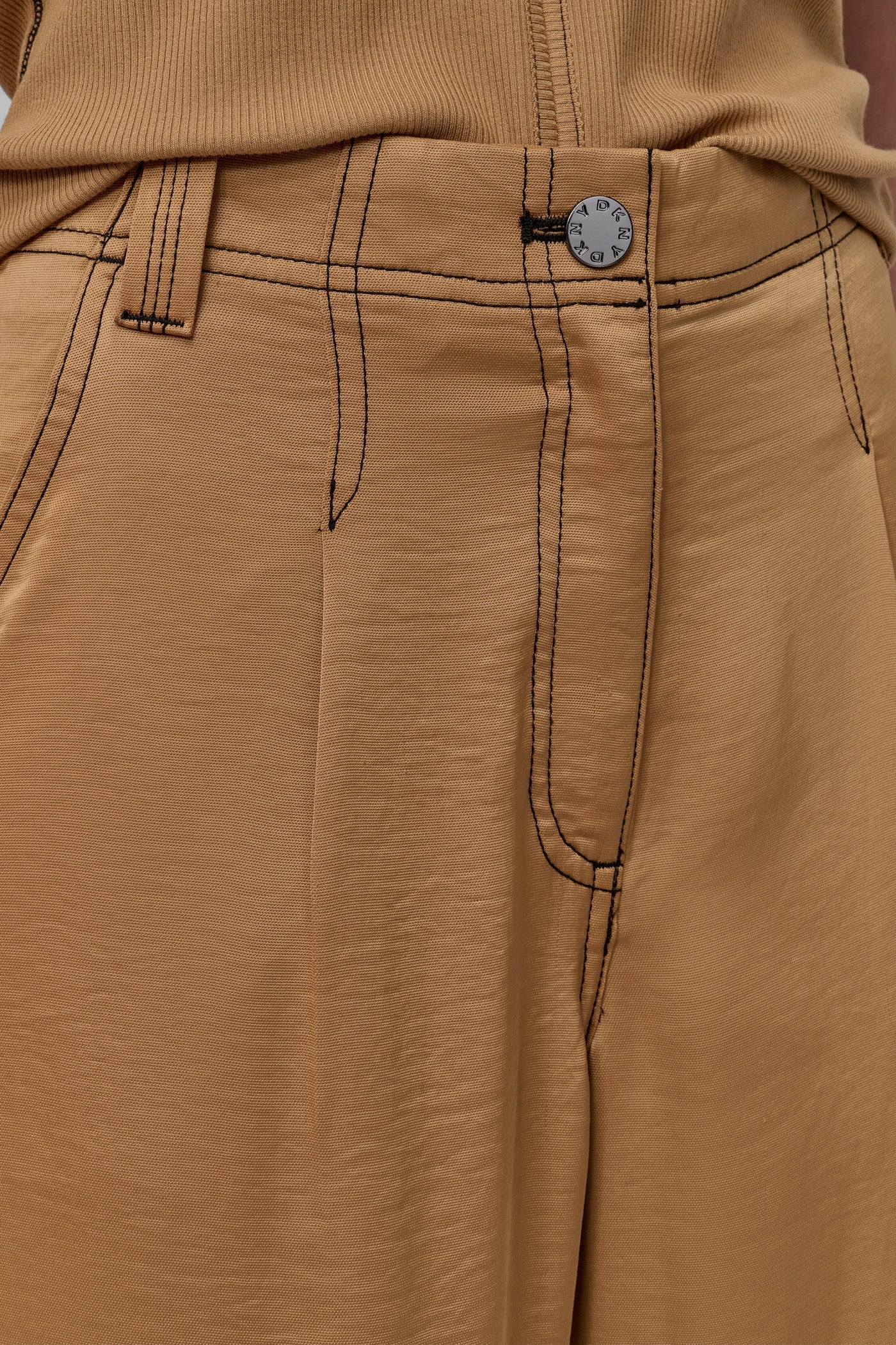 DKNY GLAZED DRESSING PANTS ORANGE