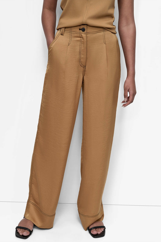 DKNY GLAZED DRESSING PANTS ORANGE