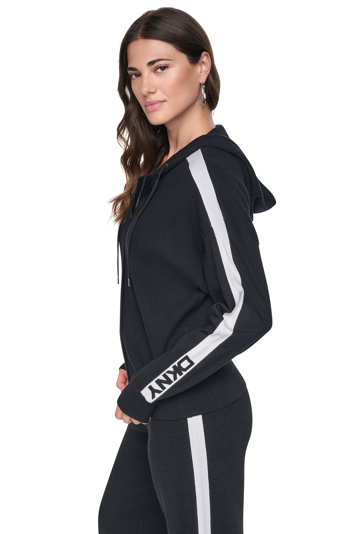 LONG SLEEVE LOGO STRIPE ZIP