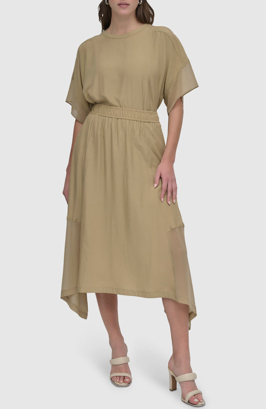 تنورة بحاشية منديلية