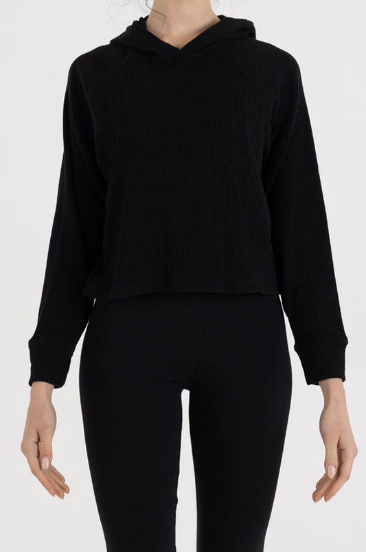 هودي راجلان بأكمام طويلة مع شعار