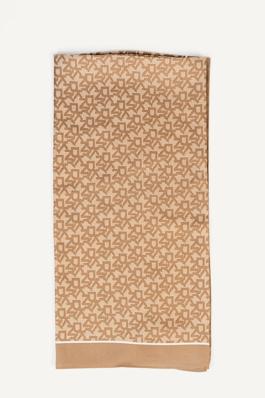 OBLONG BLOCK LOGO SCARF