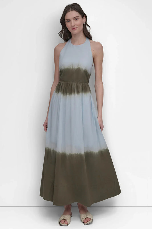 TIE DYE MAXI HALTER