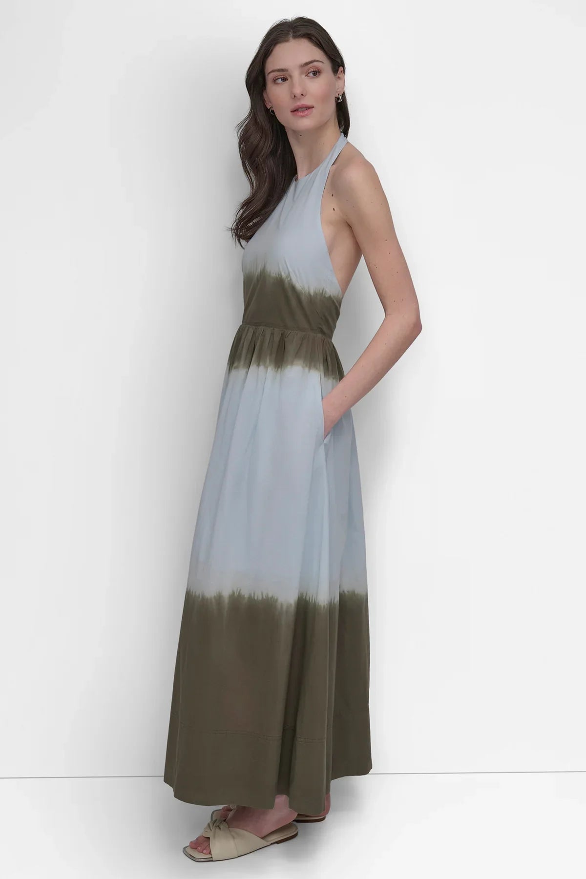 TIE DYE MAXI HALTER