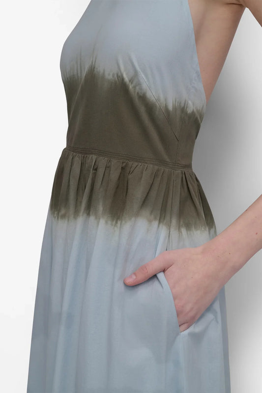 TIE DYE MAXI HALTER