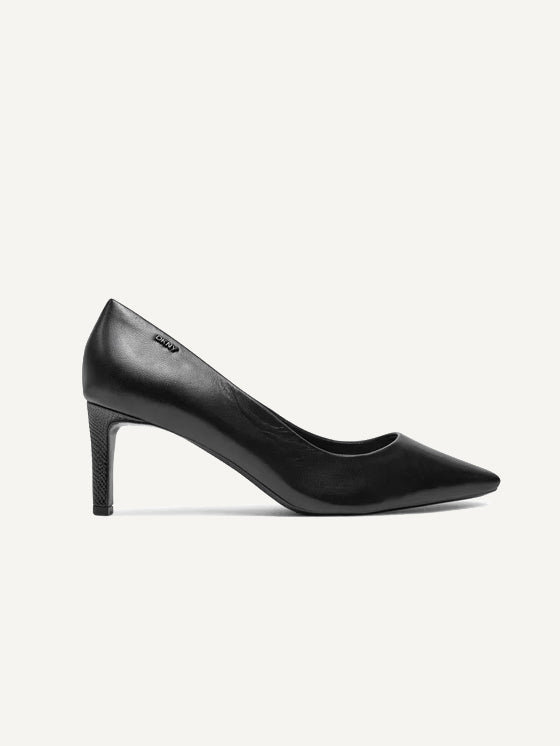 CHARLIE MID HEELED POINTED PUMP