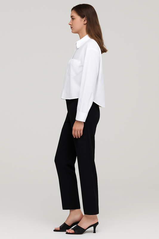 قميص بأزرار كبيرة/صغيرة