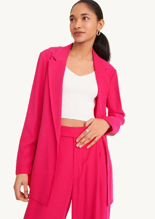 Long Sleeve One Button Blazer