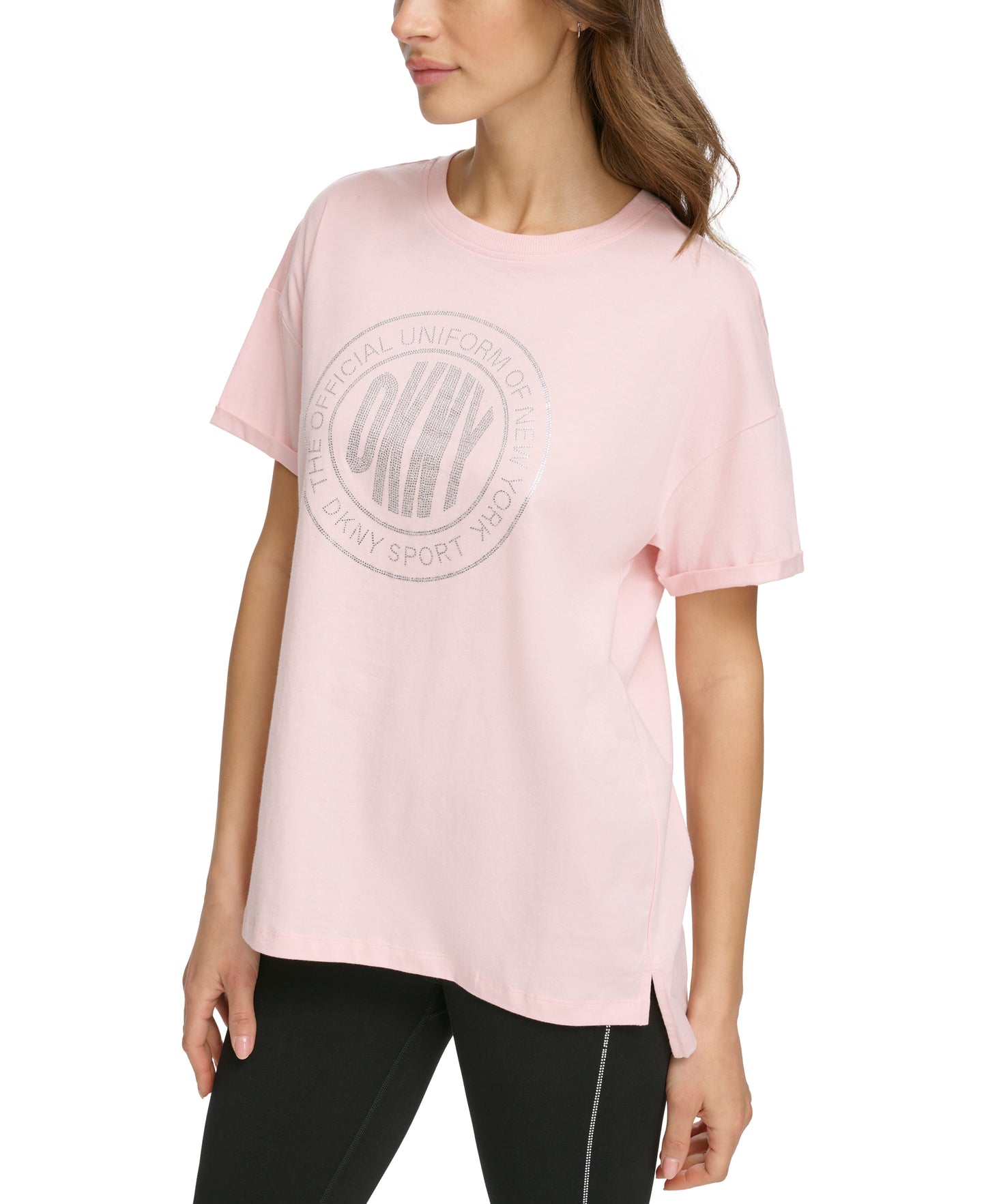 Crew Neck Te With Medallion Logo