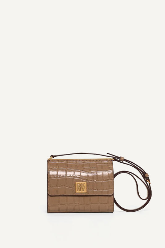 حقيبة كروس بودي مونا صغيرة الحجم بغطاء قلاب