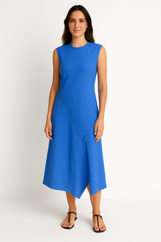 SLEEVELESS BIAS CUT DRESS