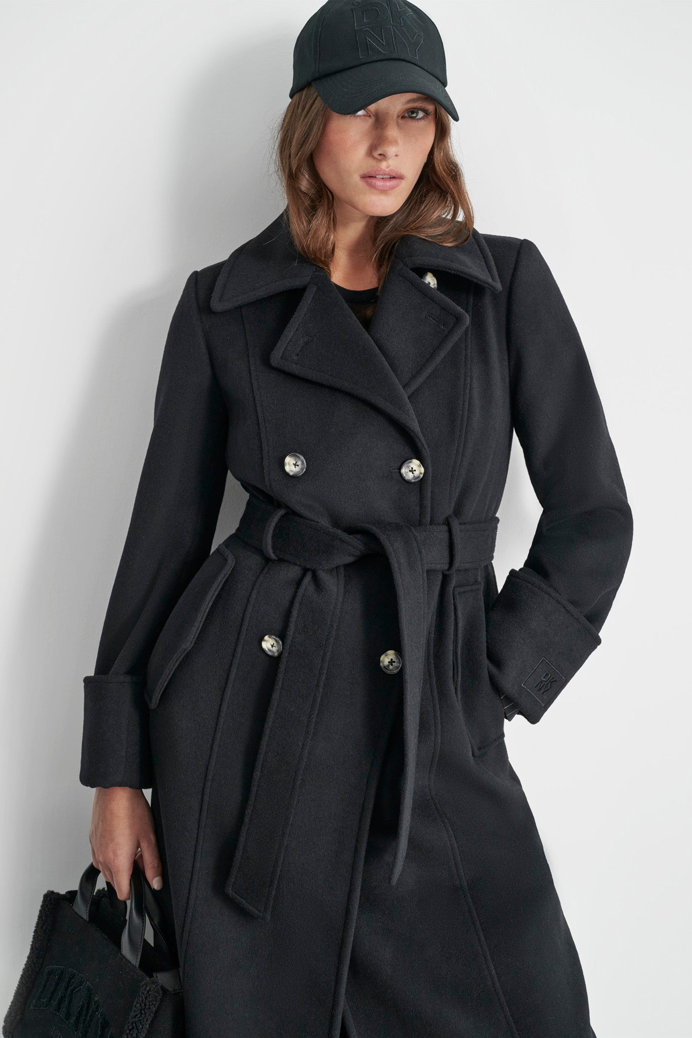 LONG SLEEVE SLIM LONG WOOL COAT