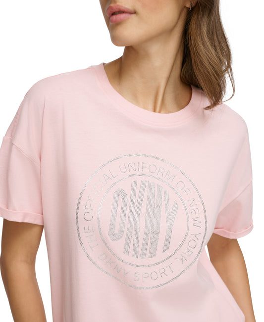 Crew Neck Te With Medallion Logo